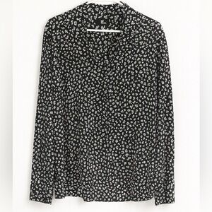 The Kooples Black & White Floral Print Shirt – Size M (100% Viscose) – NWT
